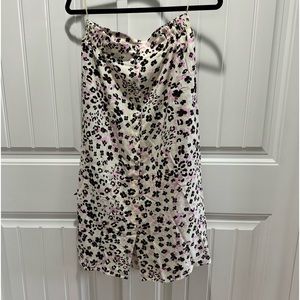 Oliver Bonas cheetah floral skirt